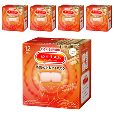 Kao 花王 MegRhythm 美舒律蒸氣眼罩 檜木香, 5個, 12片