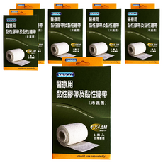 YASCO 昭惠 自黏彈性繃帶 4吋, 6個, 1個裝