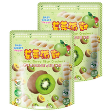 BABY SECRET 寶寶的秘密 有機米餅, 奇異果 + 蘋果 + 蔓越莓, 25g, 2包