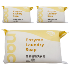 nac nac 酵素植物洗衣皂, 200g, 3個