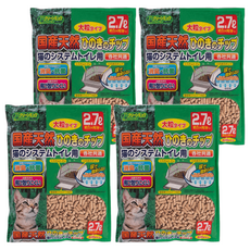 Clean one 檜木除臭過濾貓砂 大顆粒, 檜木香, 4包, 2.7L