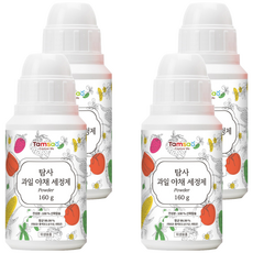 Tamsaa 100%鈣粉蔬果洗潔劑, 4個, 160g