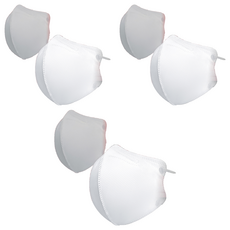 Air Days 鳥嘴型立體口罩 KF94 中, 50片, 3個, 白色