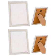 木質無印風掛式 橫豎兩用相框 A-1.5T, 白木紋, 2個