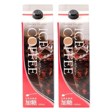 Seiko coffee 冷萃黑咖啡 含糖, 2個, 1L