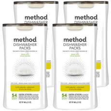 method 三效聰明洗碗球 萊姆薄荷 54顆, 880g, 4個