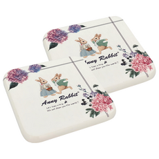 Anny Rabbit 安妮兔 珪藻土杯墊-繡球花-盒裝, 2入, 繡球花