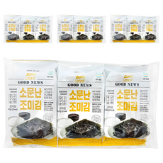 Seaweed 金代表 GOOD NEWS 韓國好消息經典韓式烤海苔, 4個, 12.6g