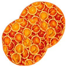 百特兔 果漾圓型擦手巾 50cm, 顏色隨機, 2條