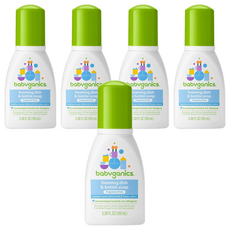 babyganics 貝比潔妮 寶寶奶瓶餐具洗潔泡泡露 無香, 5個, 100ml