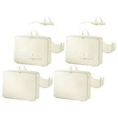 棉被壓縮收納袋 旅行壓縮包 米色, 1入, 4個