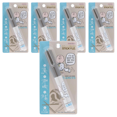 sun-star STICKYLE 攜帶型剪刀, 5個, 史努比與查理布朗