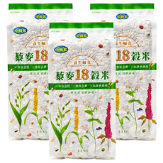 中興米 藜麥18穀米, 1.5kg, 3個