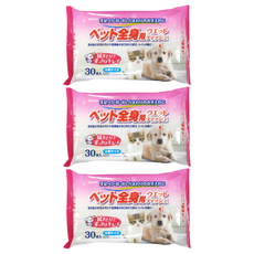 KYOWA 寵物用濕巾紙, 30張, 3包