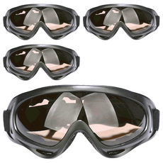 戶外運動眼鏡 單車防風 護目鏡, 灰黑色, 4個