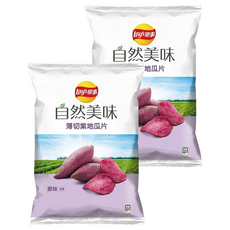 Lay's 樂事 自然美味薄切紫地瓜片 原味, 79g, 2包
