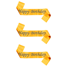 生日背帶, 金色, 3個
