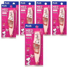 PLUS 普樂士 MR2智慧型滾輪修正帶 SNOOPY 史努比 52-861, 6個, 甜點