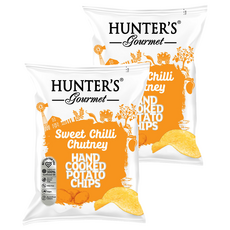HUNTER'S gourmet 手工洋芋片 酸甜辣醬味, 125g, 2個