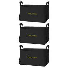 Edish 皮革收納盒 置物盒 耳環收納 鑰匙收納, 顏色隨機, 3個