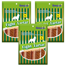 Boneplus 起司動能雙頭潔牙骨平裝包 L, 3個, 起司, 100g