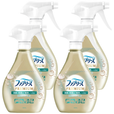 febreze 風倍清 織物除菌消臭噴霧 Premiun 洗淨清香, 4個, 370ml