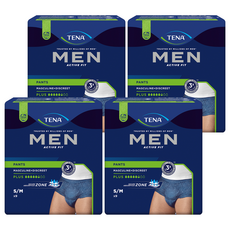 TENA 添寧 男款 玩色系列敢動褲 丹寧藍, S/M, 9片, 4包