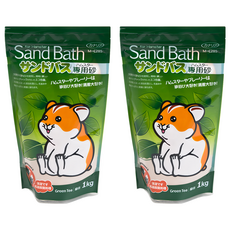 Canary 旬之味 小動物專用浴砂 M-C280 綠茶香 1kg, 2包