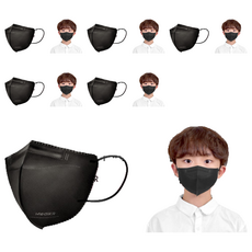 MEDIKR 鳥嘴型口罩KF94 小, 黑色, 25片, 6盒