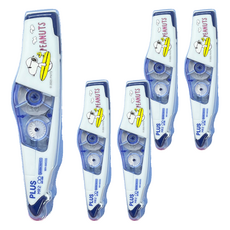 PLUS 普樂士 MR2智慧型滾輪修正帶 SNOOPY 史努比 52-860, 5個, 衝浪