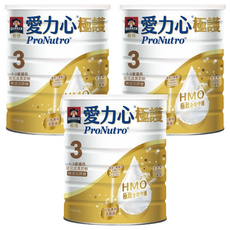 QUAKER 桂格 ProNutro 愛力心 極護幼兒成長奶粉3號 1~3歲, 1.5kg, 3罐