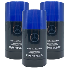 Mercedes-Benz 賓士 王者之峰男性淡香水體香膏, 3個, 75g
