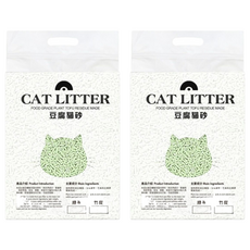 KAOJING 高精寵物 CAT LITTER豆腐貓砂, 2kg, 2袋, 綠茶