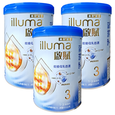 illuma 啟賦 幼兒成長專用配方奶粉 3號 HMO 1~3歲, 800g, 1罐, 3罐