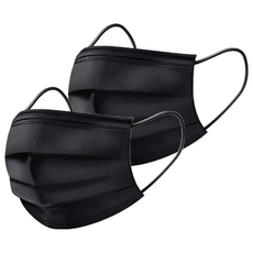 Pro World Cup 拋棄式特大口罩, 黑色, 100片, 2個