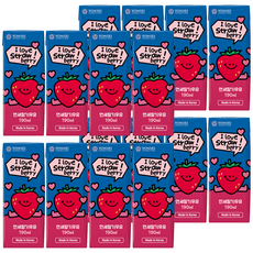 延世大學 草莓風味保久調味乳, 190ml, 16個