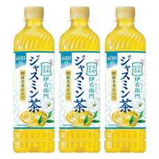 SunTORY 三得利 伊右衛門贊澤茉莉花茶, 600ml, 3個