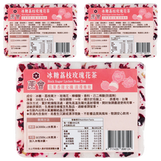 蔗會 冰糖荔枝玫瑰花茶, 300g, 3個, 1個裝