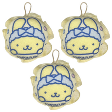 Sanrio 三麗鷗 雙面兩用沐浴球 布丁狗 10 x 10 x 7cm, 混和顏色, 3個, 1個裝