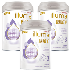 illuma 啟賦 Wyeth 惠氏羊幼兒成長配方 3號 1~3歲, 800g, 3罐