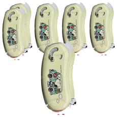 PLUS 普樂士 SNOOPY 史努比 豆豆貼 雙面膠帶 54-677 6mm x 10m, 6個, 咖啡巴士