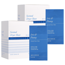 LAVOIR 衣物柔軟香氛烘衣紙 鳶尾牡丹, 2個, 40片