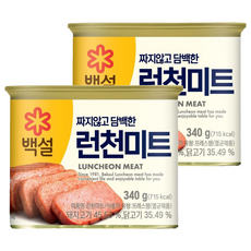 CJ BEKSUL 白雪 午餐肉, 2個, 340g