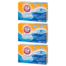 Arm&Hammer 衣物柔軟片 清新香氛, 100片, 3個