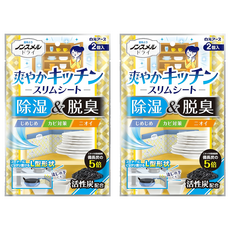 Hakugen Earth 白元 無味除濕 廚房專用吸濕除臭片, 2個, 150g