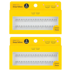 ccam bbak 單株假睫毛 包裝版 濃密款 10mm, 黑色, 2盒