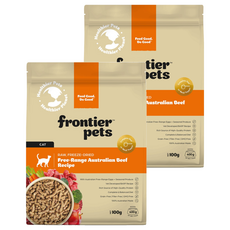 frontier pets 低敏原肉貓凍乾, 草飼牛肉, 100g, 2個