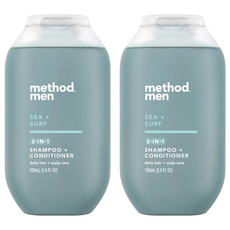 method 美則 男仕洗護髮露 海洋衝浪, 2瓶, 100ml
