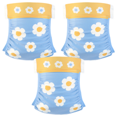 SIKAER 喜可褲 機能環保尿布 3~15kg, 110 荷包蛋花, 3件