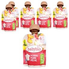 babybio 纖果泥, 90g, 6包